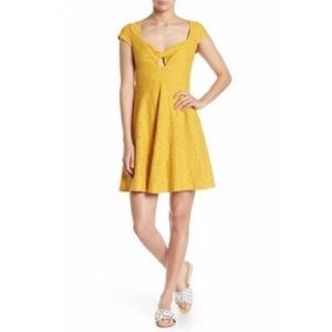 Taylor & Sage Lace Cut Out Fit & Flare Dress